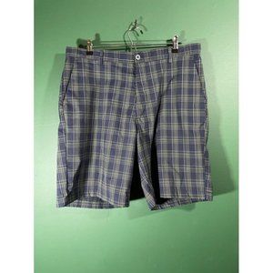 Chaps Golf - Blue/Grey/Green Plaid Shorts - Size 36